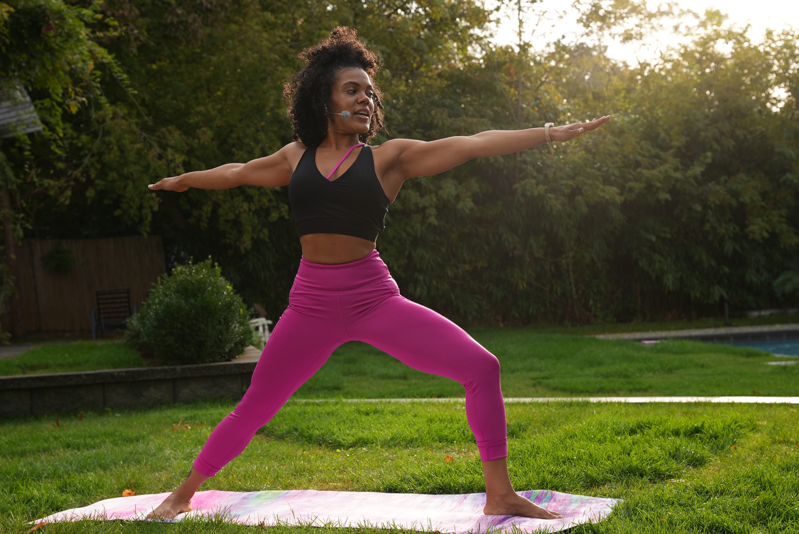 Yoga for Self Care warrior pose